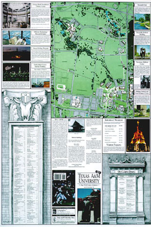 TAMU Campus Map, by W. Chris Smith, Copyright 2000. All rights reserved.